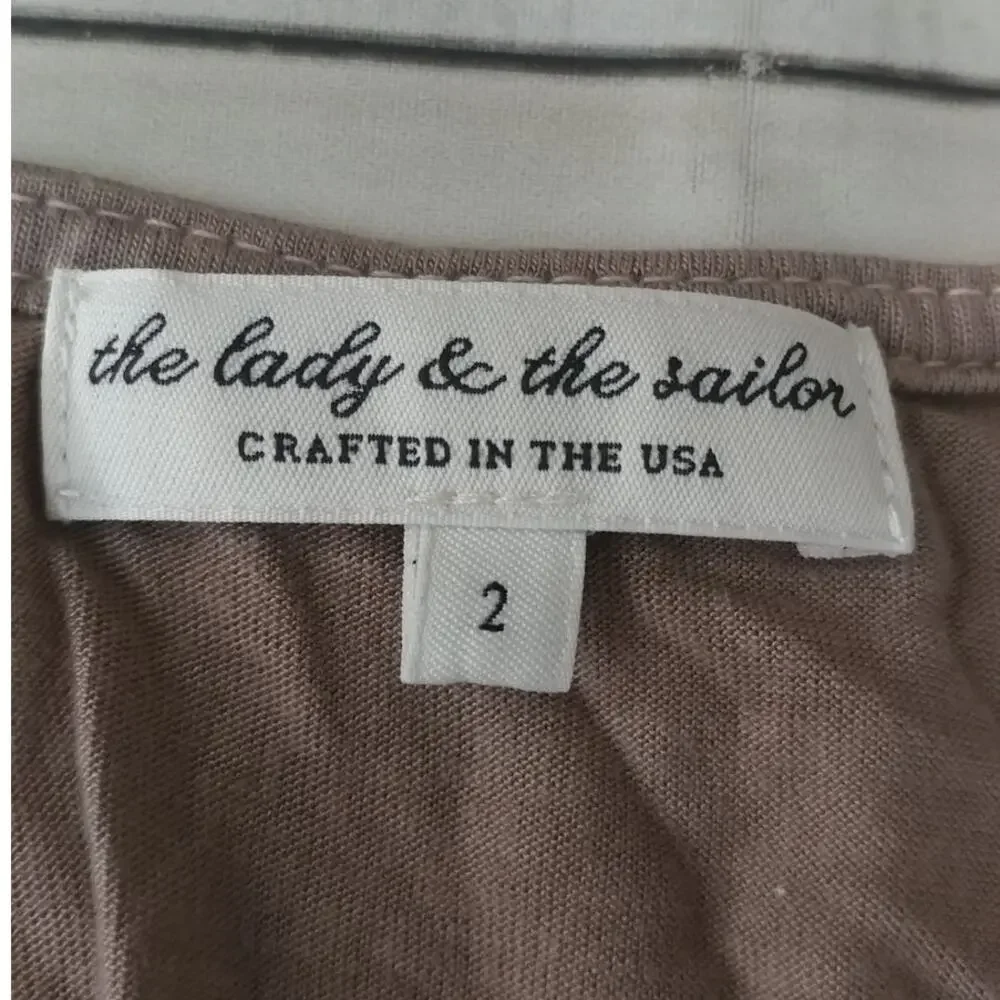 The Lady & The Sailor Tank Top Brown‎ Size 2